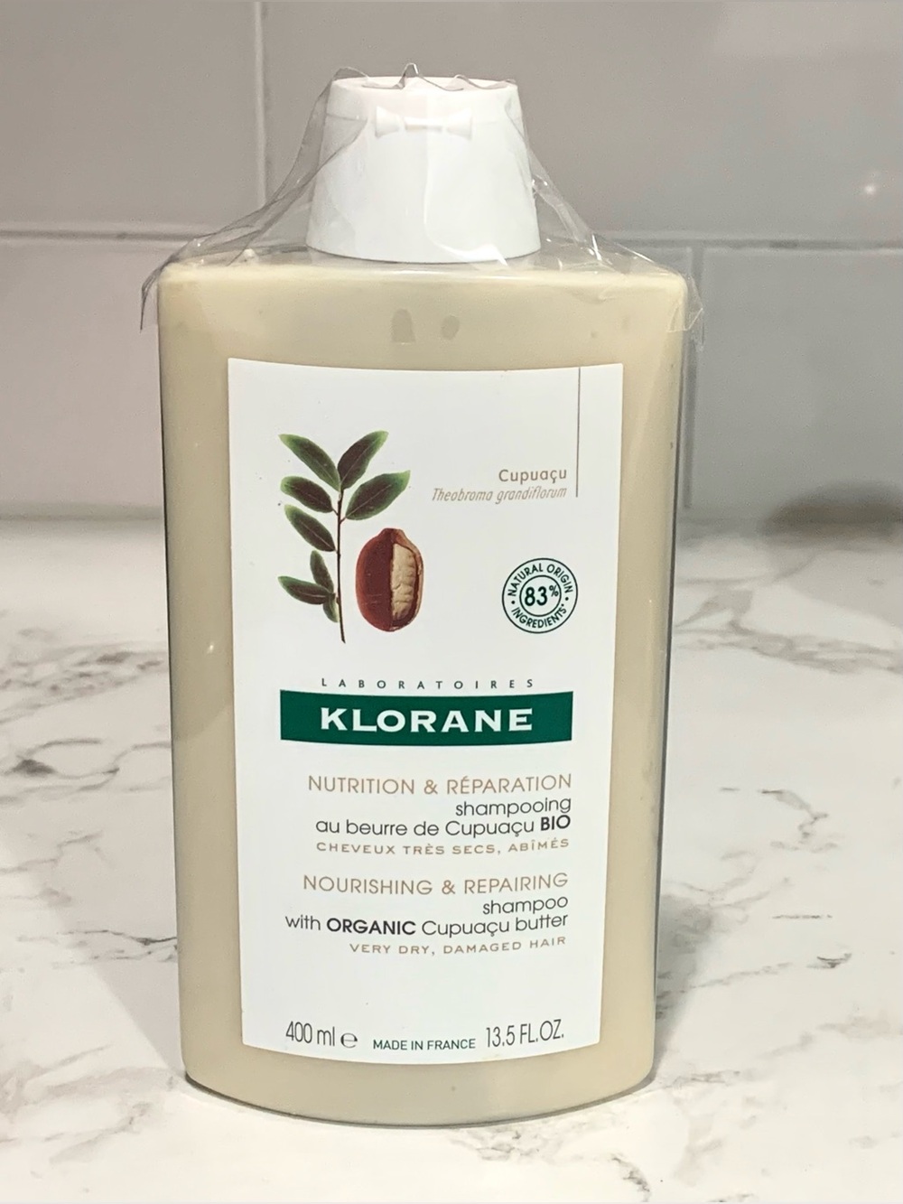 Klorane Nourishing and Repairing Shampoo with Organic Cupuacu butter 13.5 oz